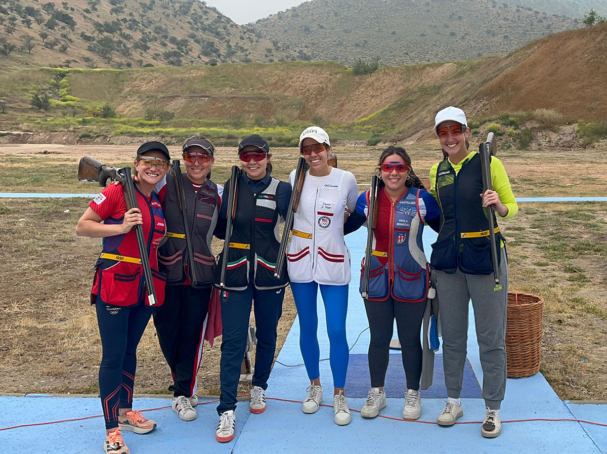 6 As seis finalistas do Skeet Feminino