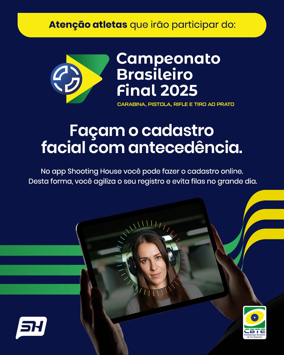 Cadastro Facial para o Campeonato Brasileiro CAR PST RF