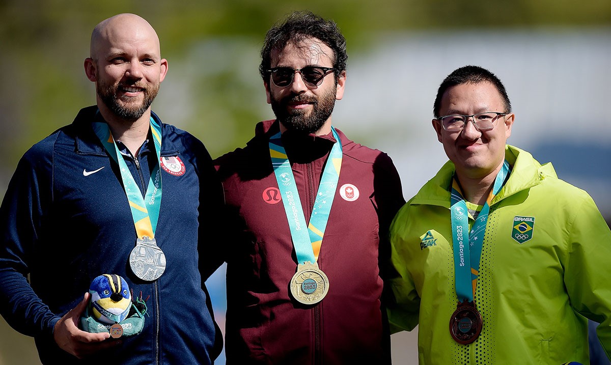 Felipe Wu, medalha de bronze no Pan de Santiago