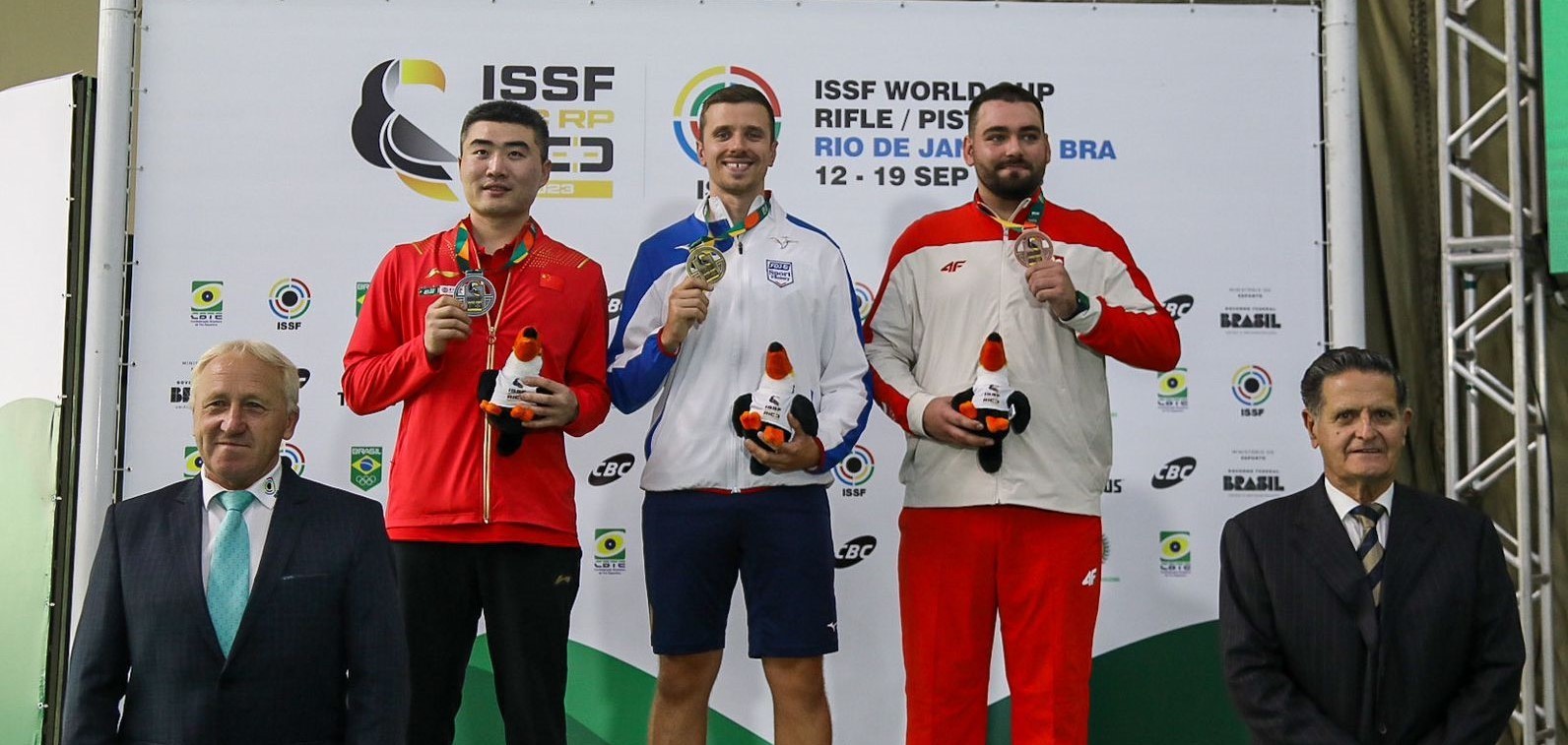 Podio Pistola Tiro Rapido 25m Masculino