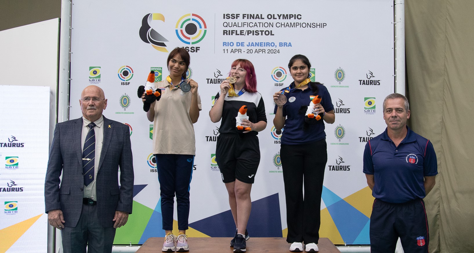 Podio da Pistola de Ar 10m Feminino