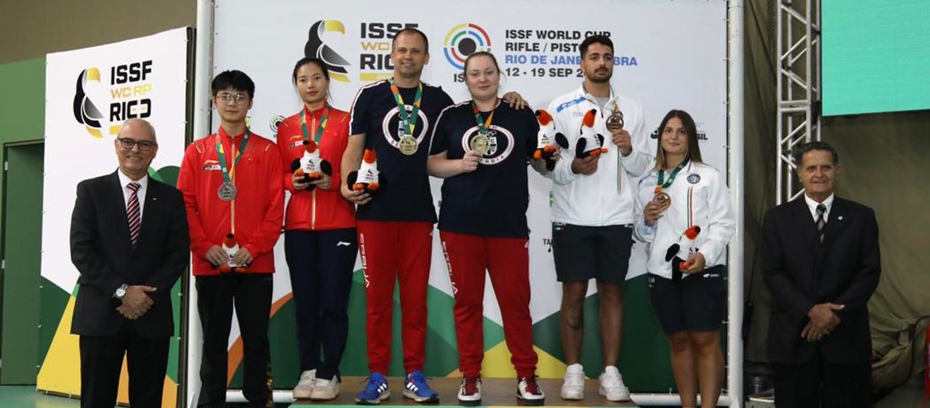 Premiação Pistola de Ar 10m Equipe Misto